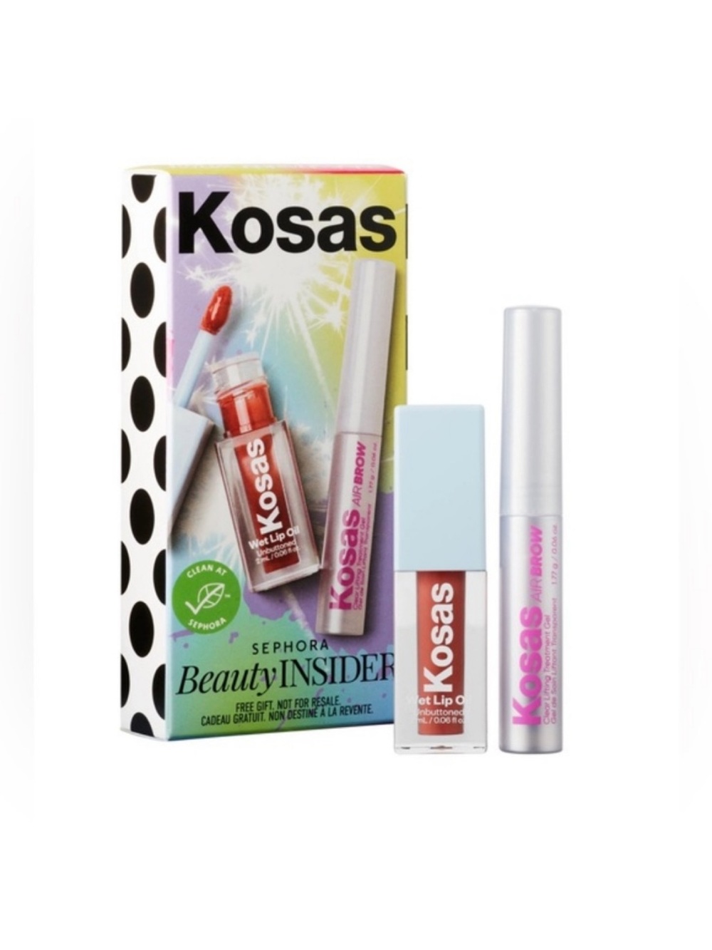 Kosas Women Makeup Gift Set - Pink/Berry Lip & Brow Duo